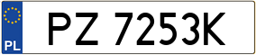 Trailer License Plate